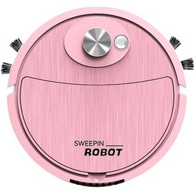 Resim Akıllı Süpürge Robotu: 3'ü Bir Arada Süpürme, Emme, Mopping - Usb Şarjlı, Ev Aletleri, Pembe Pembe Pembe 