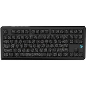 Resim Coverzone Ajazz AK870 Plus 3 Modlu Kontur Tasarım Mekanik Oyun Klavyesi Avokado Switch - Siyah Desenli 