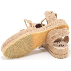 Resim Star Tombis Gerçek Elişi Hasır Jüt Bileğe Bağlı Ipli Günlük Kadın Espadril Handmade Hasır 