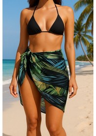 Resim Elegancehome Leafs Pareo Çok Renkli 