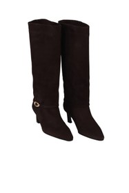 Resim Bueno Shoes Kahverengi Süet Kadın Topuklu Çizme 42wc6375 