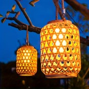 Resim Sıcak Amber Parıltısı ile Güneş Enerjili Açık Lamba, Bahçe, Avlu, Patio, Veranda, Ağaç, Çim ve Yol Aydınlatması için Tasarlanmış - Şık Siyah Bitiş, Açık Aydınlatma için Çim Lambaları 