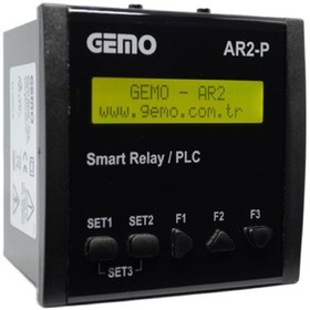 Resim Gemo Ar2-p-230vac-10d2a ,96x96mm 110v..220vac 10d2a/7r Plc Cpu Modül 