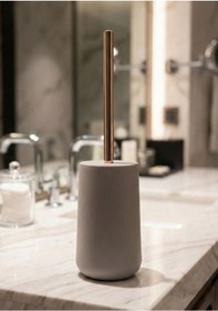 Resim Akrilik Rose Krem Tuvalet Fırçası 35 Cm Krem 