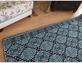 Resim Başaran Osmanlı Desenli 6 Metrekare Halı Örtüsü, Savan, Çok Amaçlı Pike, Pamuklu 