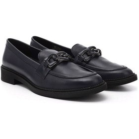 Resim Gönderi R Lacivert Antik Tokalı Hakiki Deri Loafer Ayakkabı Lacivert 