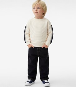 Resim Erkek Bebek Pamuklu Uzun Kollu Bisiklet Yaka Oversize Sweatshirt 