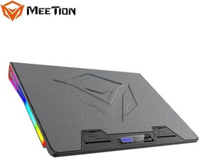 Resim Meetion | CP5050 | Siyah | Laptop Soğutucu Stand | RGB Aydınlatmalı | Geniş Yüzey 