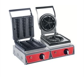 Resim Csa İnox CSA Karacasan Elektrikli Papatya + Çubuk Waffle Makinesi 