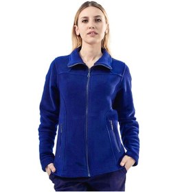 Resim Şensel, Kadın Polar Mont, Saks Mavi -99E341- Cepli, Outdoor 