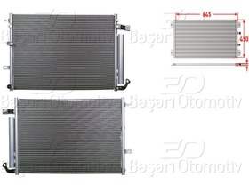 Resim Jeep Cherokee 2013-Sonrası Uyumlu Klima Radyatörü 