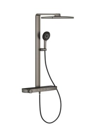 Resim Grohe Rainshower Aqua Pure Duvara Monte Termostatik Bataryalı Duş Sistemi Br.hard Graphite 100961al00 Metalik 