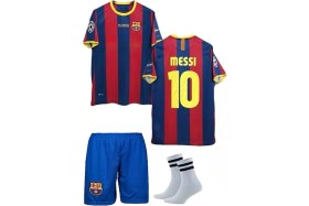 Resim Alaturka Mix F.c. Barcelona 2010/11 Şampiyonlar Ligi Finali #10 Lionel Messi Çocuk Futbol Forması 3'lü Set 