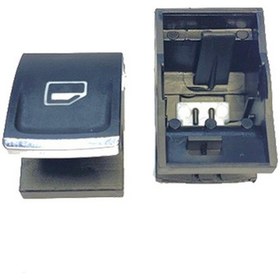 Resim Golf 13 Passat 15 Leon 13 Super B 15 Cam Anahtar Düğmesi Tuşu Kromlu 