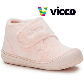 Resim Vicco Color İlk Adım Bebek Ortopedik Çocuk Panduf Spor Ayakkabı PUDRA 