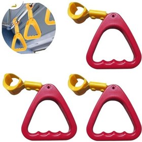 Resim Araç İçi Tutamaç Üçgen El Tutamağı Askı Fonksiyonel Tofaş Dolmuş Otobüs Ofis Ev Kırmızı 3 Adet 