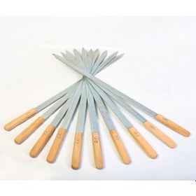 Resim Adana Şişi Urfa Şişi Saplı Galvanizli 5-10 Adet 3 Mm Kalınlık 5 Adet 2 Cm En 56 Cm Boy 3 Mm Kalınlık 