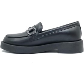 Resim Kids Club Shoes Greyder 72133 Zn Urban Deri Comfort Casual Oxford Kadın Ayakkabı SİYAH 