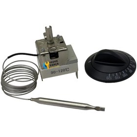 Resim Bir Çok Marka İle Uyumlu Semaver Ve Çay Makinesi Gazlı Termostatı - 30 C - 120 C - 30-120 Derece 