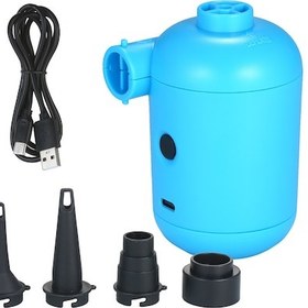 Resim Moveevo Usb Girişli 5v Dc Elektrikli Hava Pompası - Pvc Materyal, Mavi Renk, 4 Fişli - İnek Hava Yatağı, Kayık, Sandalye İçin 