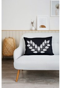Resim Yaprak Motif Desen Baskılı Tv Battaniyeli Opsiyonel Dekoratif Hediye Yastık Battaniye 2in1 Gifts Çok Renkli 