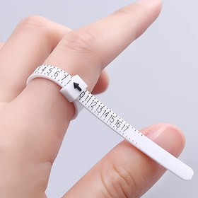 Resim 1 adet Yüzük Ölçer Ölçüm Aracı - Net, Ölçüm İşaretleri ile (1-17 ABD Yüzük Boyutları) - Takı Yapımı, Yüzük Ölçümü, Hediye için - Dayanıklı ve Taşınabilir Parmak Ölçerleri Profesyoneller ve Hobiçiler için, Profesyonel Takı Aracı, Net Ölçüm Ölçeği, Tekrar Kullanılabilir Ölçüm Bandı 