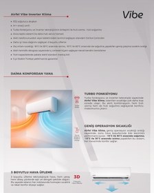 Resim Airfel Klima Wifi Özellikli - LRXQ35A-LTXQ35A 12.000 BTU - A+ + - 
