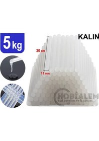 Resim 5 Kg, Kalın Silikon, 11 Mm, Sıcak Mum Silikon, Şeffaf Silikon, 