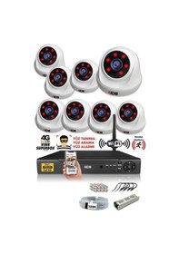 Resim IDS D-2026HD-SET8-NOHDD 8 Kameralı 1080P Full HD 5 MP Sony Lensli Kamera Seti - 2026 