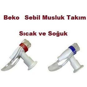 Resim Beko Bss2200 Su Pınarı Çeşmesi Sıcak Soğuk Sebil Musluk Seti 