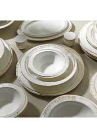 Resim Carla Gold Yaldızlı 28 Parça Porselen Yemek Takımı 