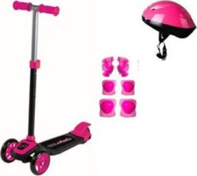 Resim Cool Wheels Twıst 3 Tekerlekli Scooter Kasklı Koruyucu Setli 