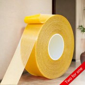 Resim 1 Alana 1 Bedava - 2 Adet Yüksek Mukavemetli Çift Taraflı Bant, Su Geçirmez & Kaymaz, Kırmızı Halılar, Zemin Matları, Duvar Kağıdı & Balonlar İçin İdeal - Plastik, Ahşap, Cam, Alçıpan & Metal Üzerinde Çok Yönlü Yapıştırma, Kalıntı Bırakmayan Sentetik Kauçuk, Zemin Matı Sabitleme|Canlı Sarı Bant|Sentetik Kauçuk Bant 