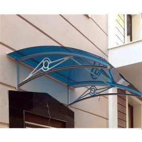 Resim Tf Prolüx Kapı Üstü 15,17 Alüminyum Ayaklı Sundurma 170 X 150 Mavi 