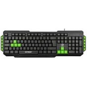Resim Hytech HYK-46 GAMY USB Yeşil Tuşlu Q Oyuncu Klavyesi 