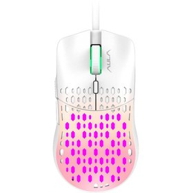 Resim Aula S11 Pro 3600DPI RGB Optik Gaming Mouse Pembe 