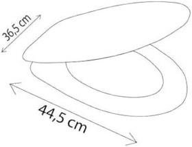 Resim Ege Anatolia Klozet Kapağı Akdeniz Klozet Kapak Antibakteriyel Hijyenik Lüx Alttan Sıkmalı 
