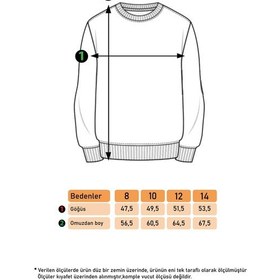 Resim Toontoy Kız Çocuk Batik Desenli Sweatshirt Vişne 
