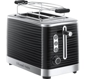 Resim Russell Hobbs Ekmek Kızartma Makinesi [2 Dilim Için] Inspire Siyah, Yüksek Kaliteli Parlak Yapılı (E 