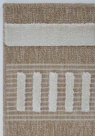 Resim Cool Halı Safari 676 Krem İskandinav Halı Yolluk Dekoratif Etnik Halı Natural Mutfak Halısı Rustik Retro Halı 