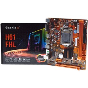 Resim ESONIC H61fhl Intel H61 1333mhz Ddr3 Soket 1155pın Matx Anakart 