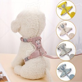 Resim Köpek Korse Vest, Ayı Tarzı, Ketenden Yapılmış, 121.92cm Leş, Pil Yok, Kediler için, Dayanıklı Köpek Yürüyüş Kolları, Çıkmaz, Açık Hava Kullanımı 