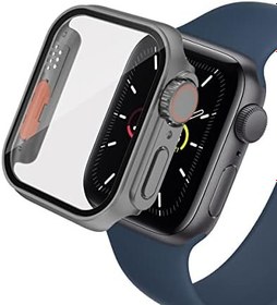 Resim Elfia Apple Watch 7 41mm - Watch Ultra 49mm ile Uyumlu Kasa Dönüştürücü Ekran Koruyucu Darbe Korumalı Kasa Koruma, Gard26 Gri 