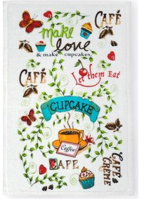 Resim 3lü Paket Baskılı Beyaz Mutfak Havlusu Modeli Make Love 