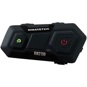 Resim Knmaster Kn2150 Motosiklet Kask Interkom Bluetooth Intercom Kulaklık Seti Siyah Hediye Seti 