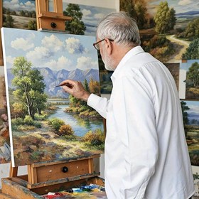 Resim 6 Adet, Çerçevesiz Tuval, 40*50 cm/16*20 inç, Dış Mekan Çizim için, Sadece Sınıf Pratiği İçin, Sulu Boya/Akrilik/Yağlı Boya Uygun, Sanatçı Onaylı, Katlanabilir Tuval, DIY Resim Tuvası 