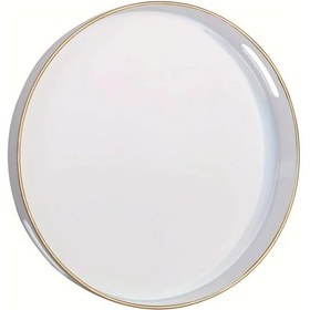 Resim Willowhaven Limon Sarısı Plastik Koleksiyon Figürlü Tepsi 33cm Çok Amaçlı Dekor 