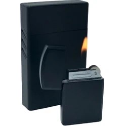 Resim Ardahan Ticaret Metal Slim Kısa Sigara Kutusu Zippo Modeli Çakmak Set 