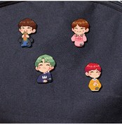 Resim wonderlike Bts Bag Toys 4 Lü Ahşap Mini Rozet 