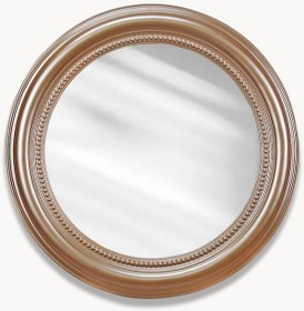 Resim Round Yuvarlak Ayna Vizon Ceviz 